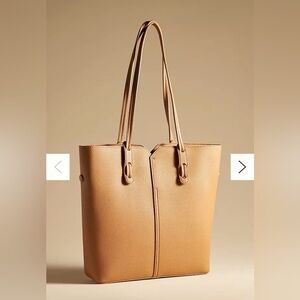 Anthropologie Annie Kraft Pebbled Work Tote